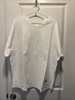 VITALY White Textured Short-Sleeve Crew Tee